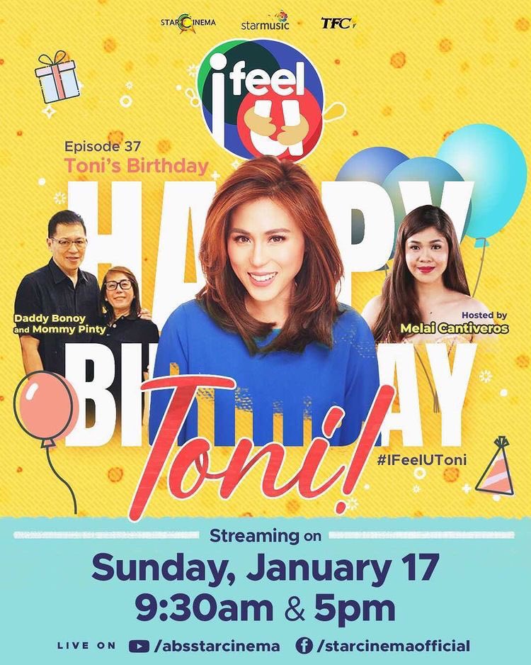 TheToniliciousz's tweet photo. Isang masayang birthday celebration for ate @celestinegonzaga ❤️ Mamaya na yan sa #IFeelUToni at 9:30AM! 🥳🥳🥳 https://t.co/gkOXzmR1Go