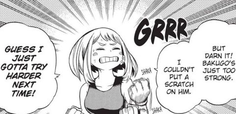 the beginning of the admiration she has for him, which will gradually transform into a model of strength for her