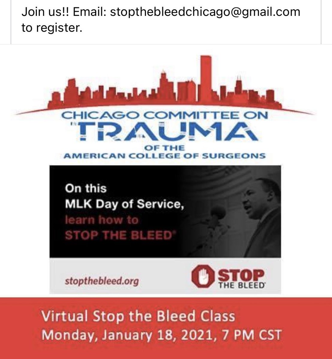Come join us in learning life saving skills!