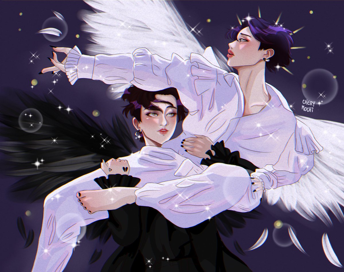 Definitely one of my favorite songs 🥺💗 I want to make more black swan drawings ✨

#1YearWithBlackSwan #fanart #BTS