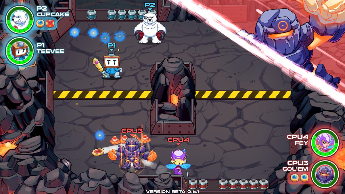 ROOT76Games's tweet photo. Clash Cup Turbo is a new kind of highly competitive sports game! Play multiplayer on the couch with your friends or test your skills in single player "Cup Mode” against 3 levels of AI!

AVAILABLE NOW on #STEAM 
https://t.co/neoXaVBhOb…

#gamedev #screenshotsaturday https://t.co/43D2PgnxRP