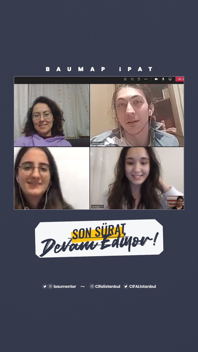 BAUMentor's tweet photo. Değerli mentorumuz @ebruscsokullu 'nun ikinci takımı #TeamFreud, güneşin doğuşunu sunumlarının eşliğinde izleyeceklermiş🌞 https://t.co/DvtdUPbn2r