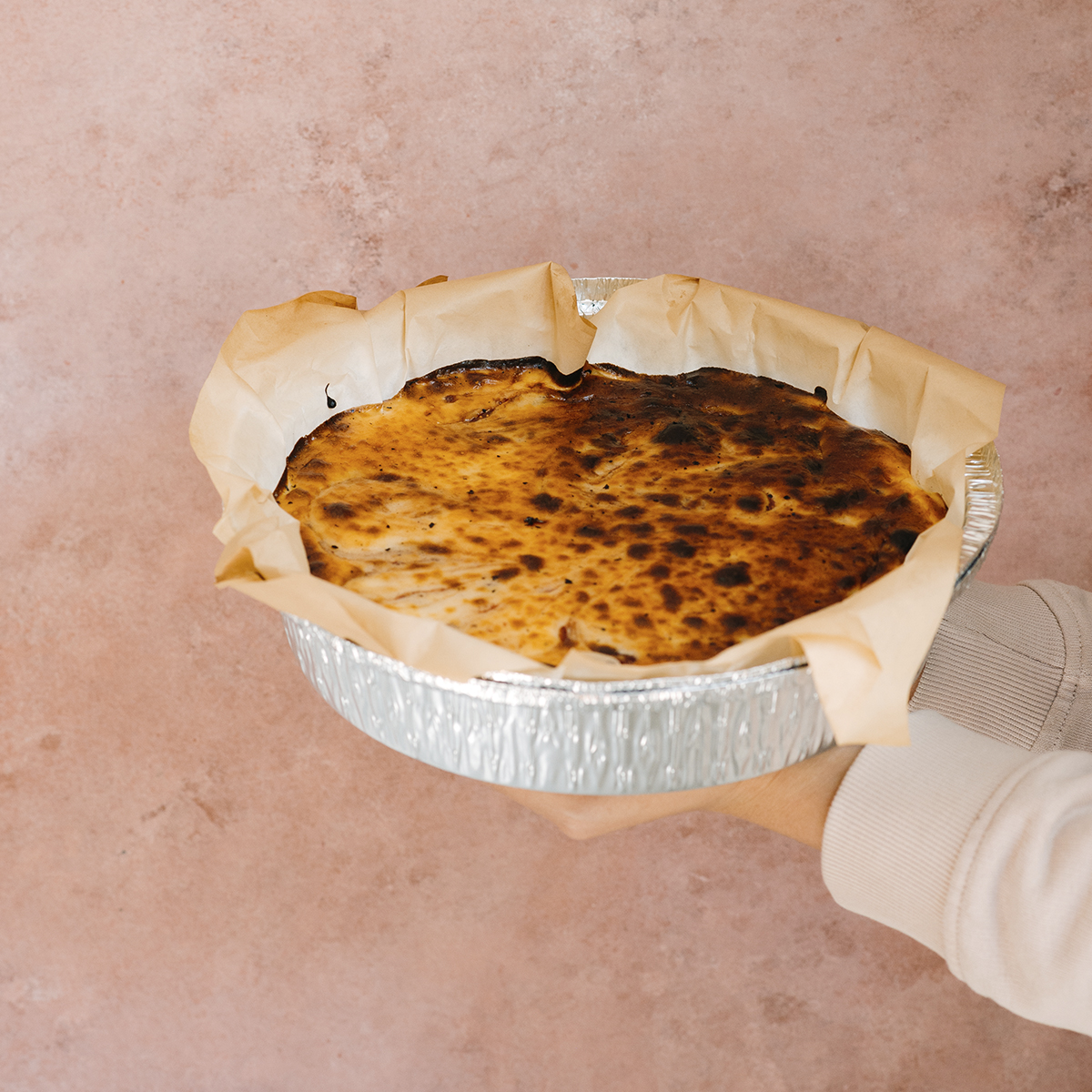 Cheese cake horneado con mermelada de higos, ¡chulada!