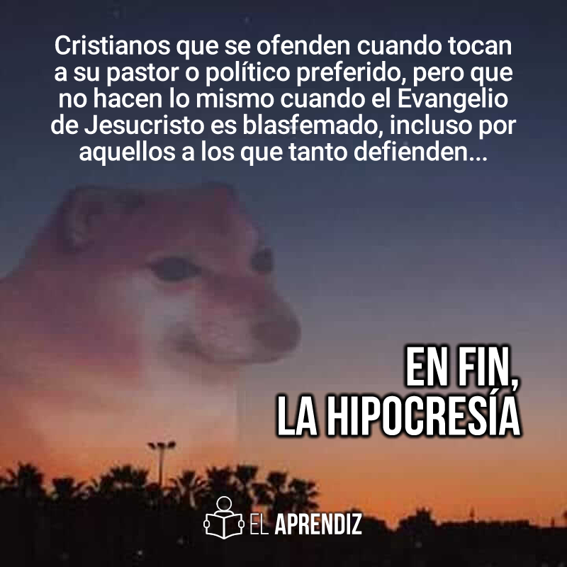 AprendizBiblico's tweet photo. #Memesterio | Lamentablemente tengo que seguir diciendo lo mismo de aquellos hermanos (?) que ponen a su pastor o político preferido por encima del Señor Jesucristo y Su Evangelio.
De verdad. ¿a quién adoran realmente? https://t.co/jSQlTwjg8S