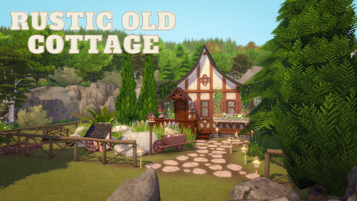 simsalabimyt's tweet photo. 📢 NEW VIDEO ALERT 📢

On Friday I posted new speed build! It is rustic old cottage which would be the perfect cottage for maybe a sim who loves to garden or is crafty. 🥰

#simshare #TheSims4 #Sims4 #simscreatorscommunity #speedbuild #ShowUsYourBuilds @TheSimCommunity @TheSims https://t.co/3FtMrj73BZ