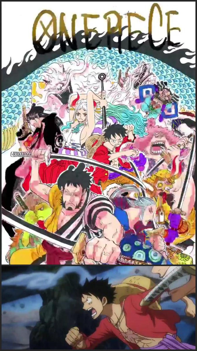 まな V Twitter アニメ ワノ国編 のオープニング部分で ルフィの衣装が98巻と同じカラーに変更 T Co Sdmasxcqfz ゾロの衣装も色が大きく変わっているので これが尾田先生の色付けした原作のカラーリングという事かな Onepiece T Co Xbkzsbjreu