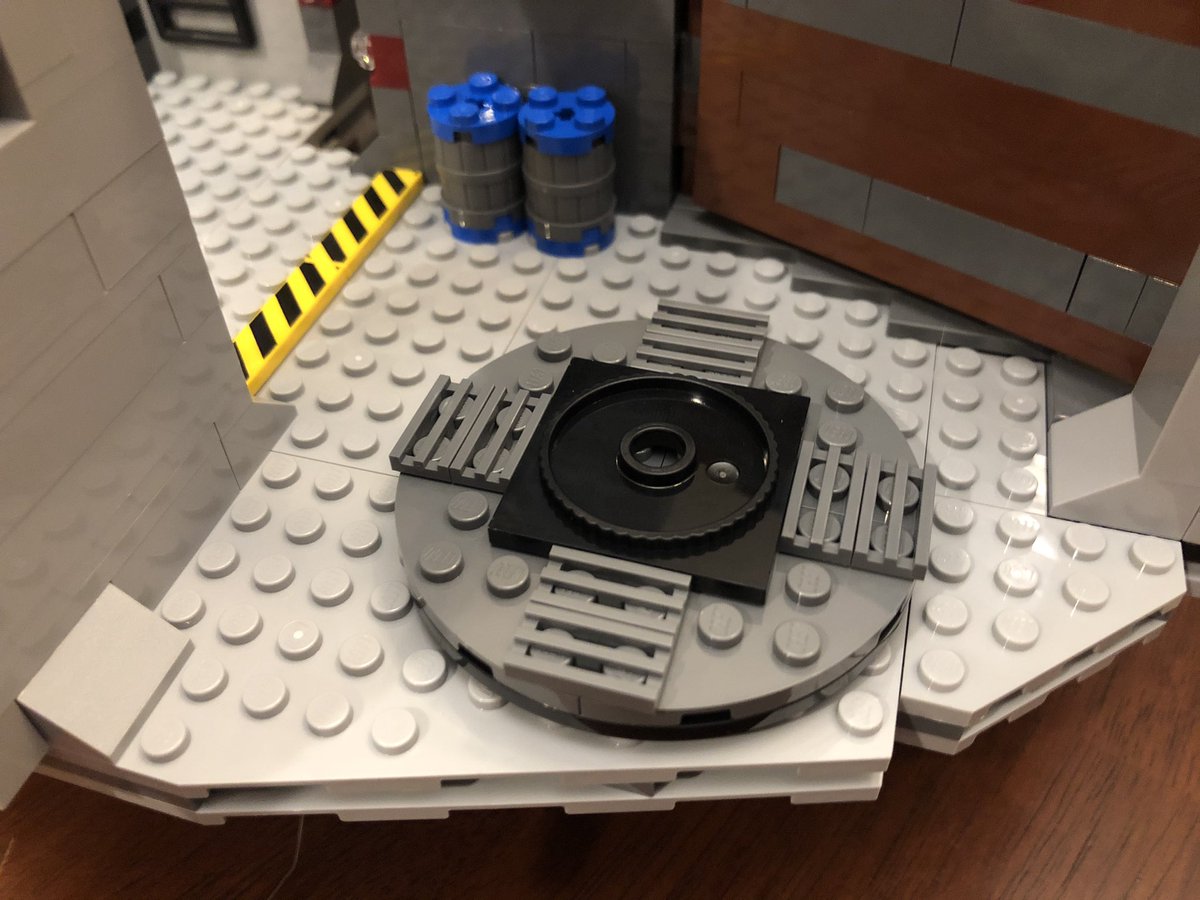 Next, we build a rotating platform with seating for two.  #LEGO  