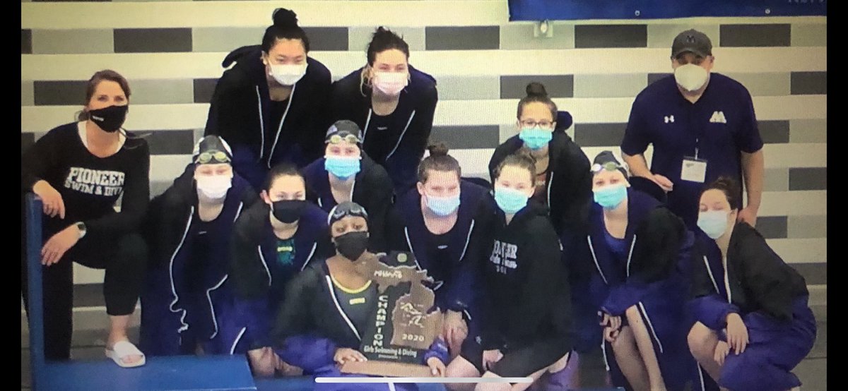 AAPioneerSports's tweet photo. Congratulations to the MHSAA State Champions!!!  Proud to be a Pioneer. @A2SchoolsSuper @A2schools @PIONEERSWIMDIVE https://t.co/BcwqyyDxR3