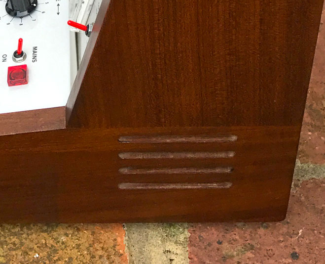 Thing some people will whine about: there appears to be no internal speakers. the originals contained cheap little monitors so you could preview your sound. if you cranked the monitors, you could coax the spring reverb tank to self-oscillate. a bug, that some found a feature