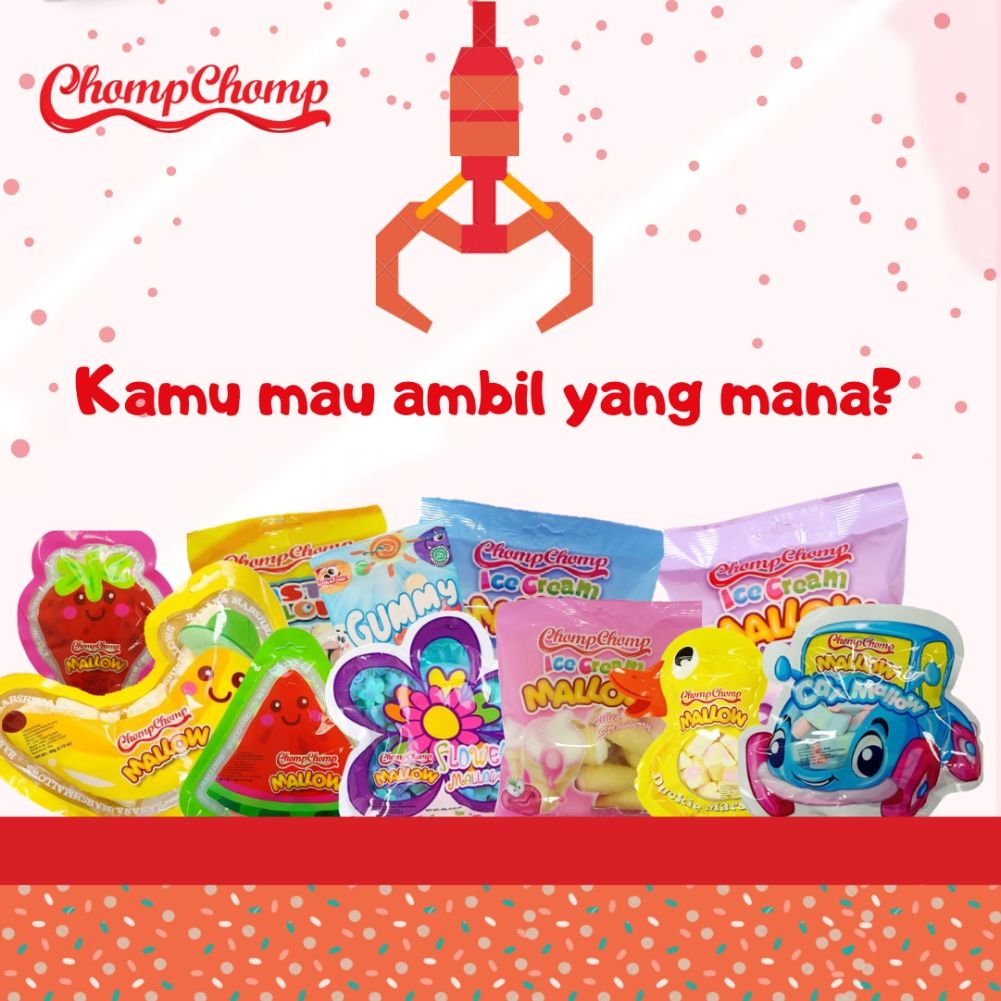chompchompcandy's tweet photo. Kalau ada #clawmachine ala #ChompchompCandyLand dan kamu boleh main sesuka hati, kamu maunya dapet #ChompchompMallow yang mana nih #Chompchomplovers? Atau mau ambil #ChompchompGummy? Yuk, tulis jawabanmu di kolom komentar, Mimin kepo nih. https://t.co/tvDh6rqQOE