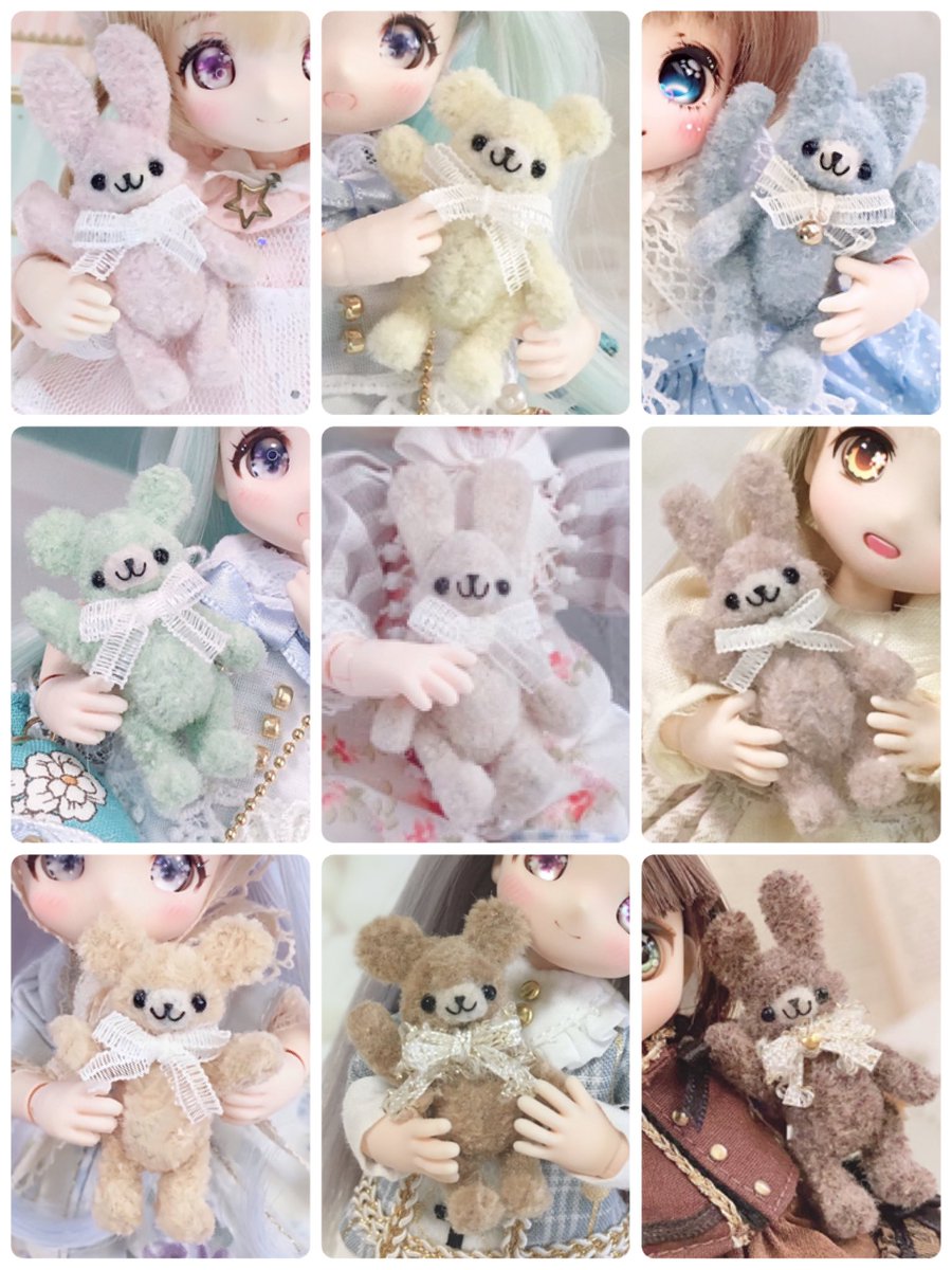 Rimaty6's tweet photo. 【フォロワー様限定✰受注製作のご案内】

リマティフレンズ各種🧸🐰🐱をお好きな色(全13種カラー)の中から1〜2体製作します💖

【〆切】1/22(金)20:00
【応募】RT &amp;リプ

事前に要項(https://t.co/TsjSLLxbwn)をご覧くださいね🌟

皆さまのご参加お待ちしております🥰

#リマティベア
#Rimatybear https://t.co/IWoUOVjcUu