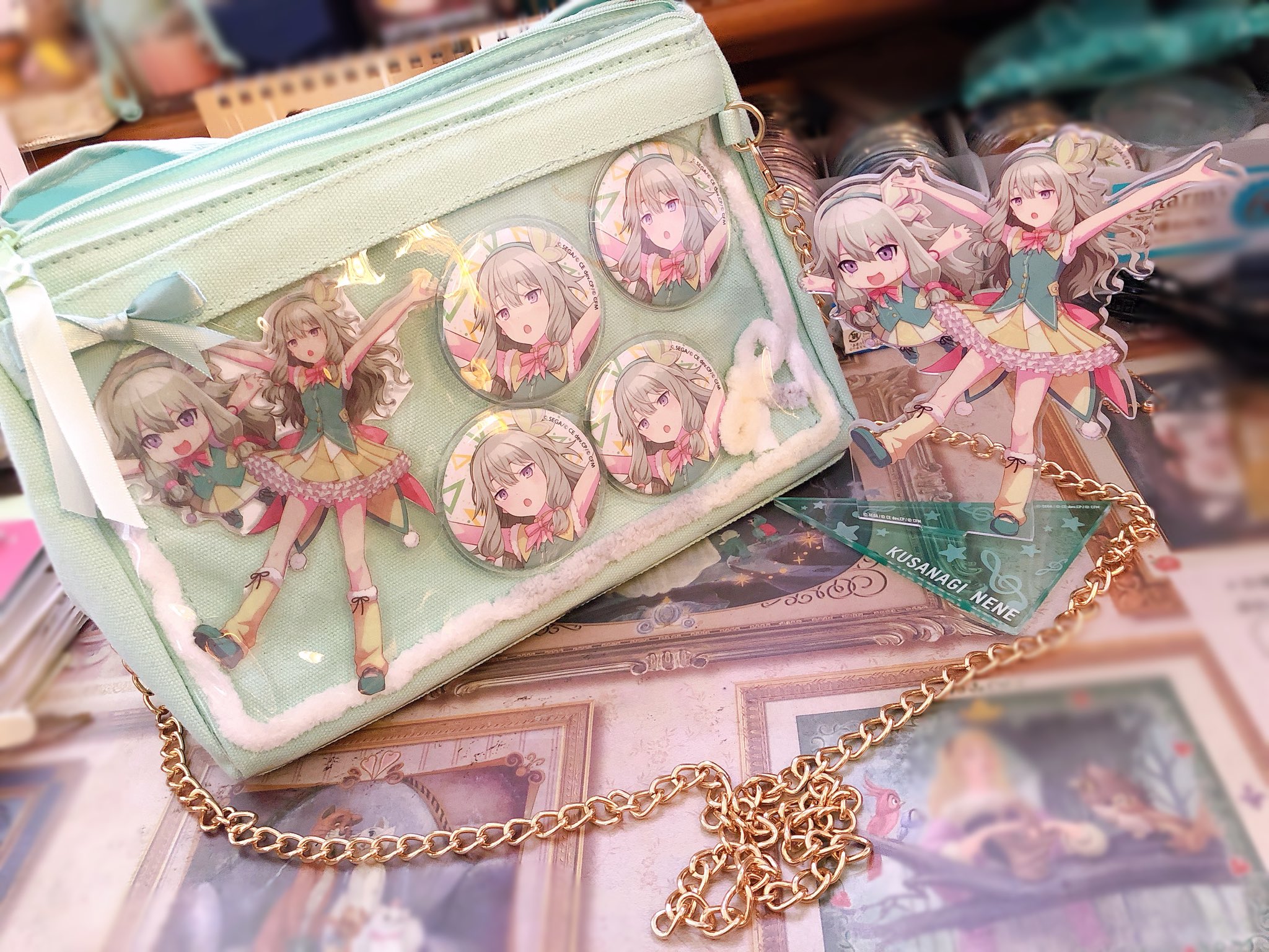 草薙寧々 痛バッグ 痛バ スマドリ グリッター缶バッジ グリ缶