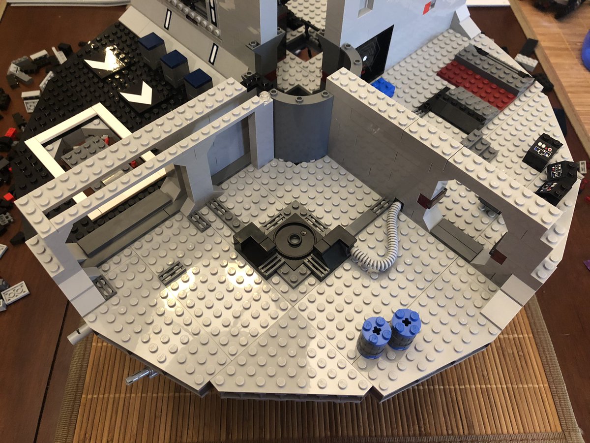 As we go, we find there’s a one block gap on the left side, and then we build a door that fits in the gap. There’s a little gear track on top, so it’s gonna have a mechanism later.  #LEGO  