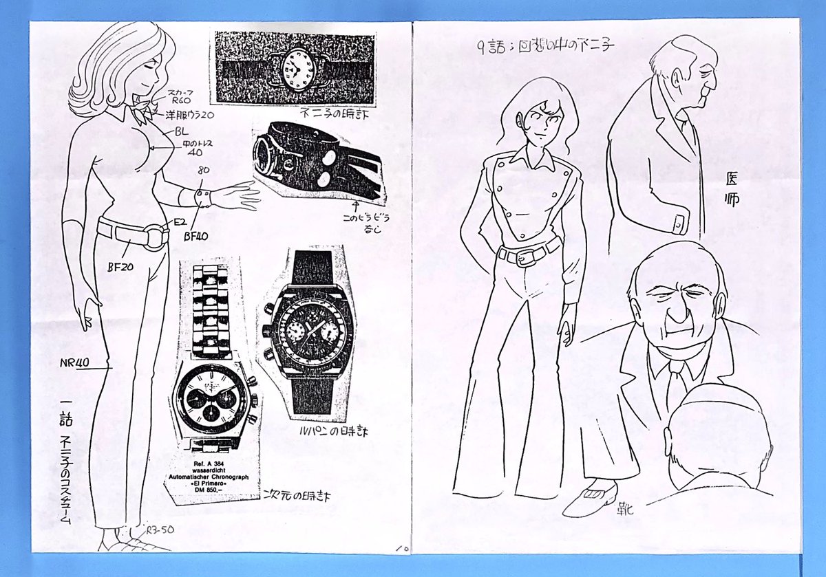 大塚康生 241番 ルパン 次元 峰不二子 五右衛門 色紙 サイン インク