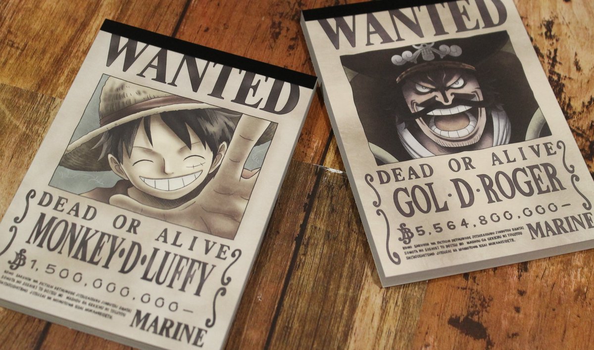 One Piece麦わらストア渋谷本店 A Twitter 新商品 手配書メモ帳 麦わらの一味 海の強者達 各440円 税込 好評発売中 Onepiece 麦わらストア One Piece麦わらストア渋谷本店 A Twitter 新商品 手配書メモ帳 麦わらの一味 海の強者達 各440円 税込 好評発売中 Onepiece 麦わらストア