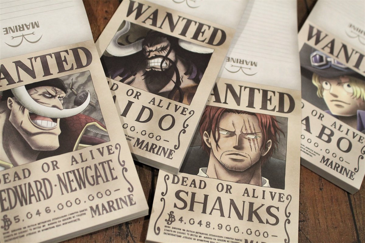 One Piece麦わらストア渋谷本店 A Twitter 新商品 手配書メモ帳 麦わらの一味 海の強者達 各440円 税込 好評発売中 Onepiece 麦わらストア One Piece麦わらストア渋谷本店 A Twitter 新商品 手配書メモ帳 麦わらの一味 海の強者達 各440円 税込 好評発売中 Onepiece 麦わらストア