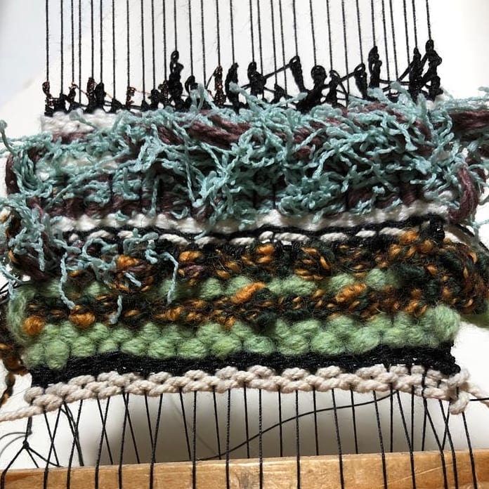 ArtCarousel's tweet image. New weaving, with lots of textures, in progress by Judith.
@judithgubbay #weaving #textures #softcolours #newwork #workinprogress #wipart