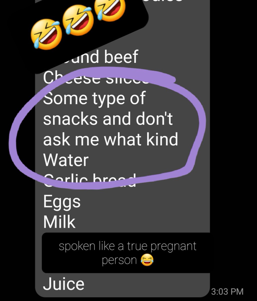 Spoken like a TRUE pregnant person 🤰🏾🤣