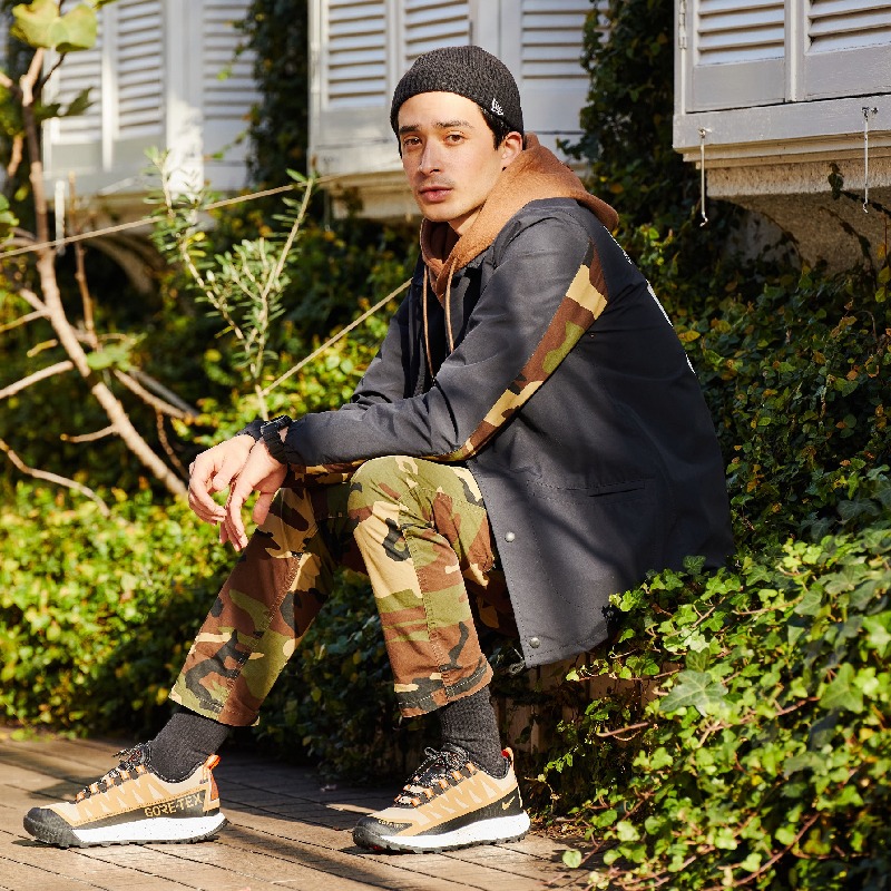 GORETEXjp's tweet photo. スタイリングとともにGORE-TEXプロダクトとファッションの密接な日常をご紹介する "Part of life with GORE-TEX"。スニーカーコレクターの一面をもつモデルのKAIOさんに語っていただきました。

#goretex #ゴアテックス #atmos #アトモス #スニーカー