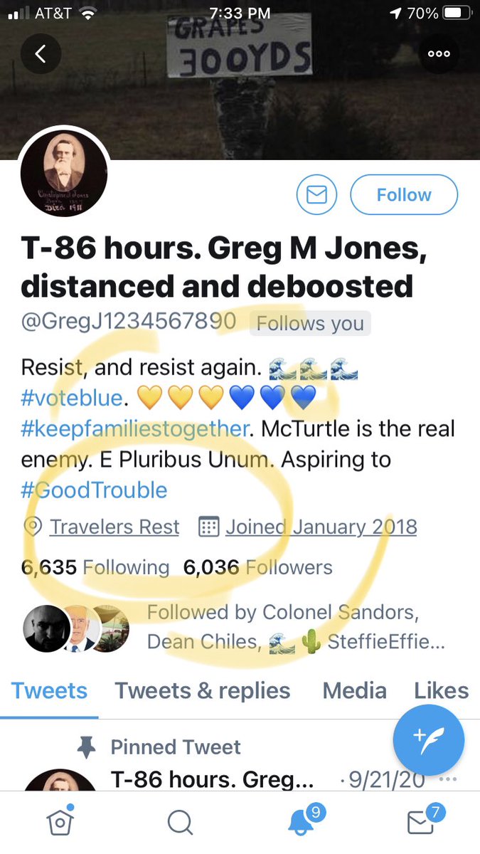 Thanks go to my 34,000th follower  @GregJ1234567890 Im still FB after vettingit takes a minute but I’ll get2 y’all!  #ResistanceSiblingsQuick add-on party: @StaceySthebest  @kelehe1  @SolarDaveGreen  @5BlessedHarts  @simplyjustbeing  @LarryVSalzman  @sergeivote  @LoriRosenberg20
