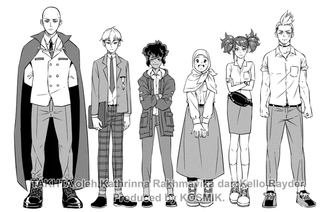 Karena buat remaja, kita bikin karakter2nya anak SMA, tapi saya gak pengen settingnya di sekolah, biar gak bosan. Akhirnya… 

#KomikTakhta 