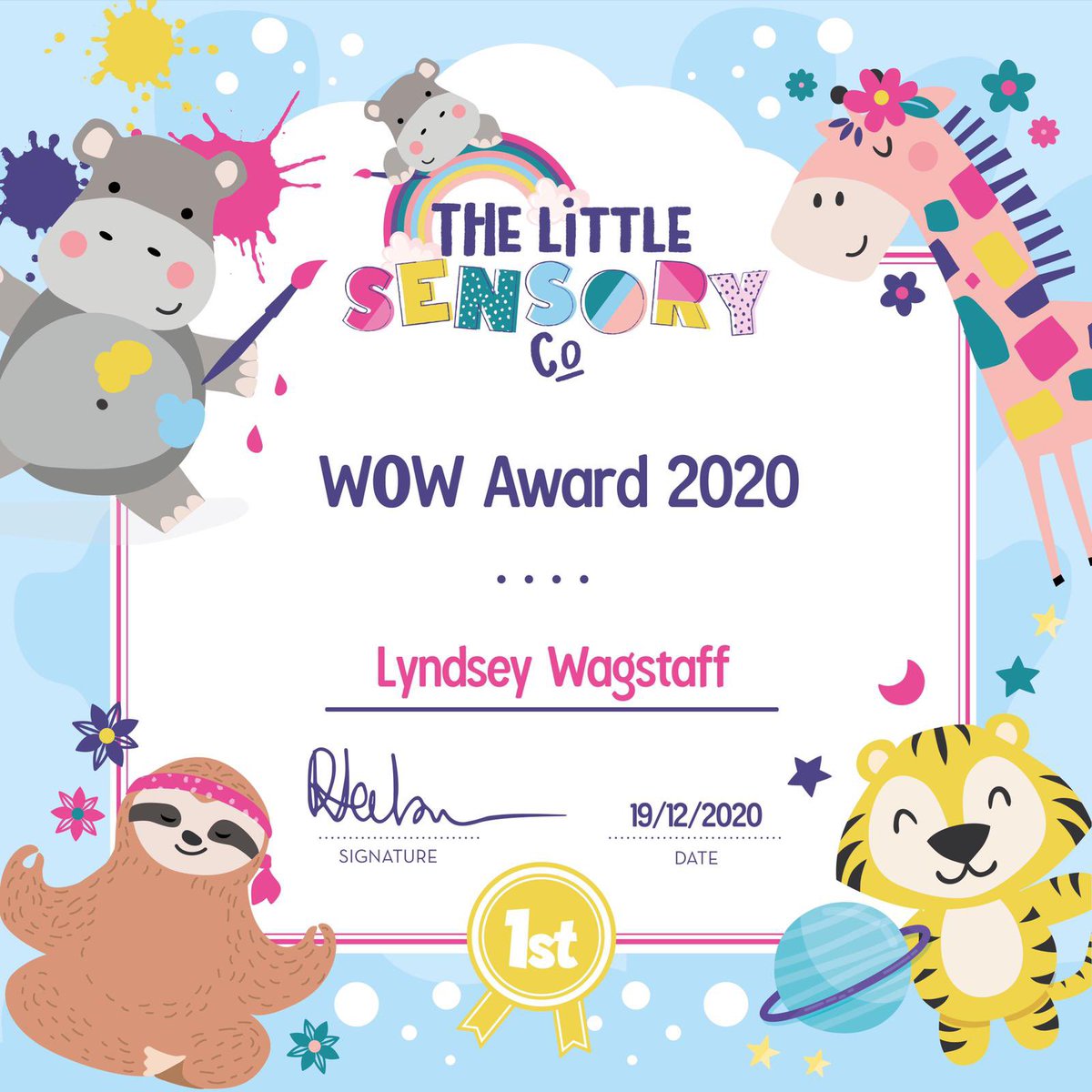 LittleMessSL's tweet photo. My awards for 2020 🌟❤️
.
“WOW Award 2020....Going above and beyond to support all franchisees and myself. Truly grateful for your dedication and hard work. Thank you ❣️” - Roxanne Hodson - @littlesensoryco - Director
.
#awards #wow #covid19 #wesurvived #franchise #franchisee https://t.co/ry8iPlNvC7