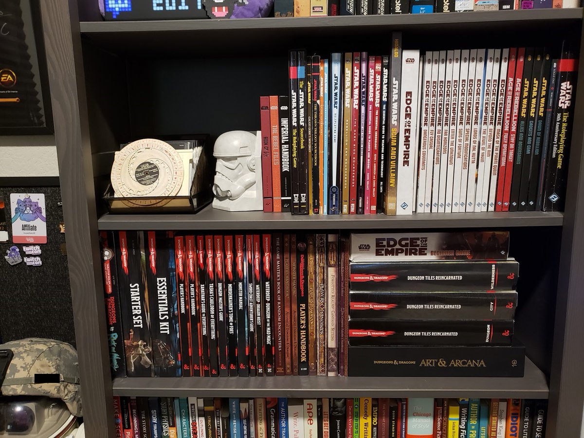 There's something pretty magical about organizing RPG shelves. #dnd #TTRPG