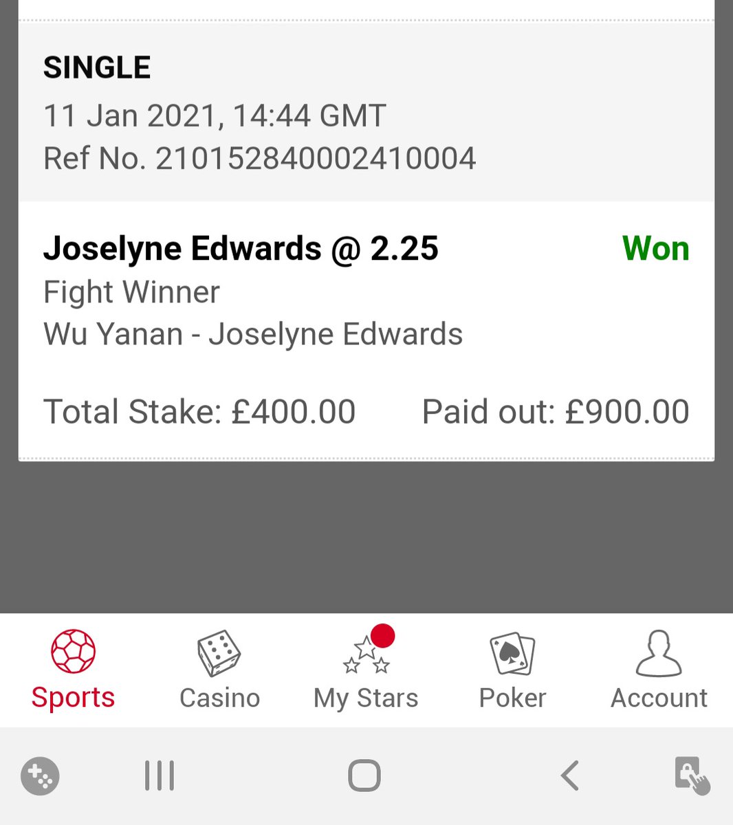 insideinfo_'s tweet photo. Ufc is back and of course @ProMMABetting had a under dog to start 2021 off with a bang #dog #profit https://t.co/j74oGo7qy2