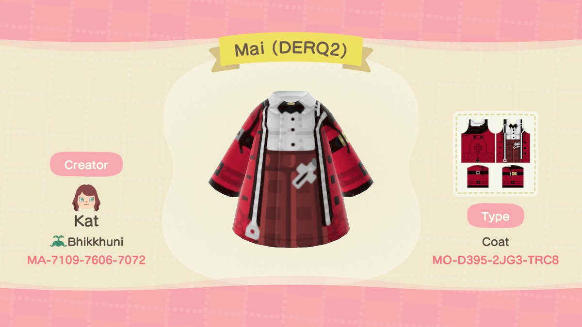 Katsudon1996's tweet photo. This one took a few Hours with changing and experimenting. Here is Mai from the video game "Death End Re;Quest 2"
#AnimalCrossingNewHorizons #AnimalCrossingDesigns #DeathEndReQuest2 #DERQ2 #NintendoSwitch
@IdeaFactoryIntl https://t.co/BPOwVsXtE3