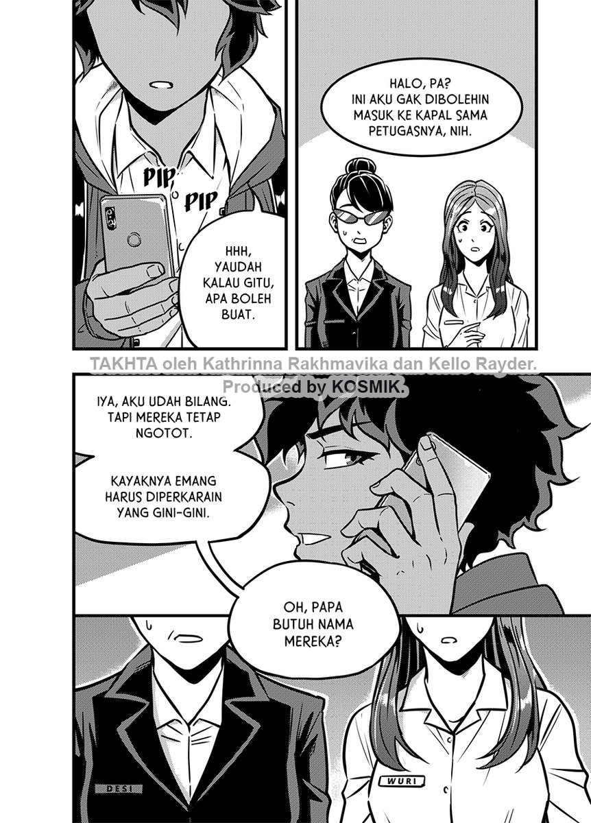 *PANELNYA ADA SPOILER*
Ceritanya, Waru ini jago baca orang dan manipulasi psikologi. Itulah `senjata' dia buat berlaga sepanjang komik nanti. #KomikTakhta