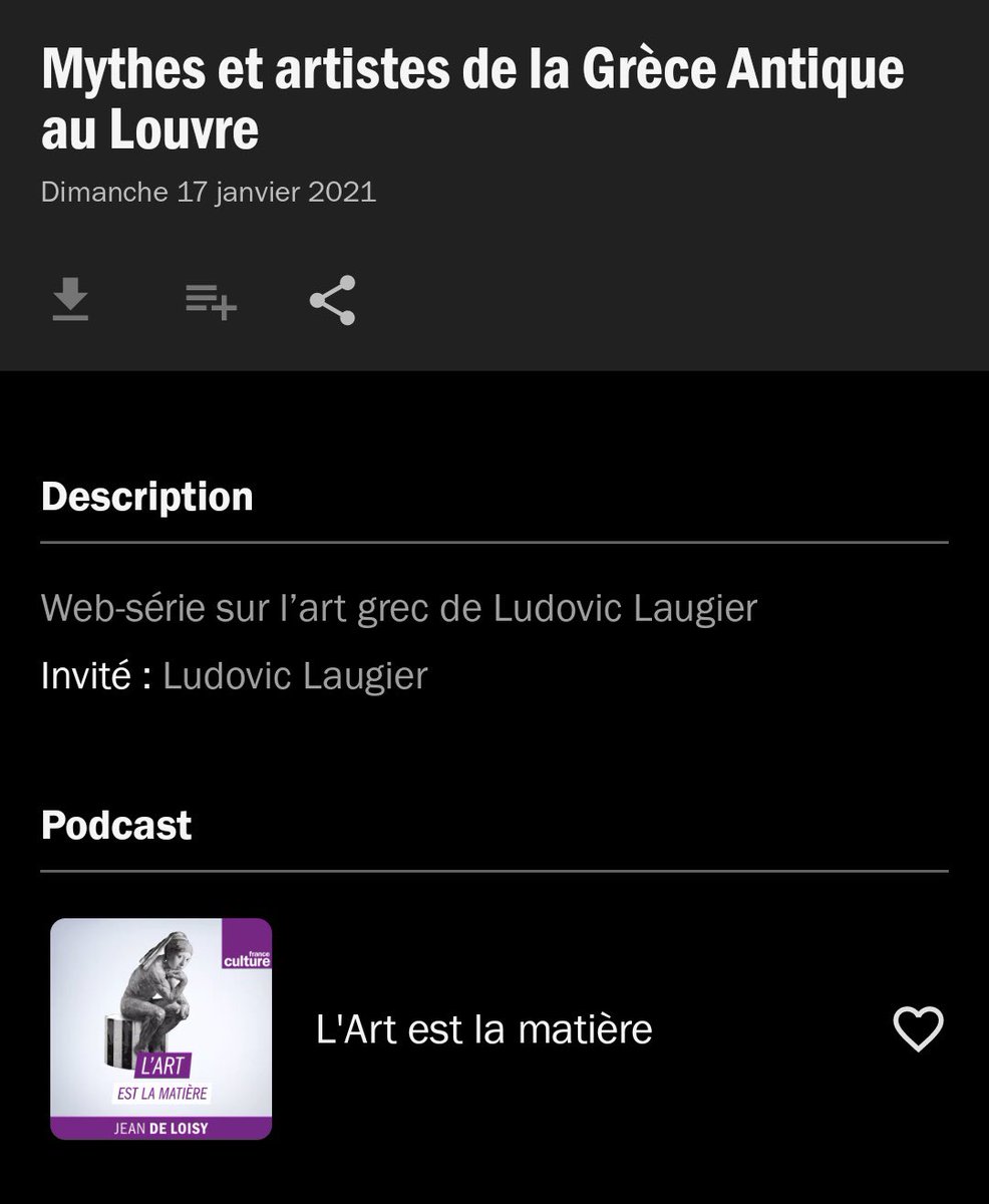 CoupeFileArt's tweet photo. Retrouvez Ludovic Laugier à 14h sur @franceculture 👀

Avec @jeandeloisy, il évoquera notamment notre web-série [ Mythes et artistes de la Grèce Antique ] tournée avec le @scribeaccroupi au @MuseeLouvre ! https://t.co/0u5OeEIU5i