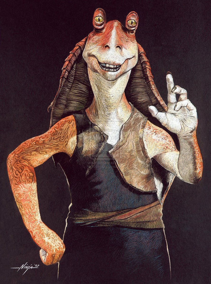 _StarWarsQuote_'s tweet photo. “Mesa called Jar Jar Binks, mesa your humble servant!” - Jar Jar Binks
#jarjarbinks #Phantom #manace #StarWars #quotes https://t.co/sxiN4nLWPC