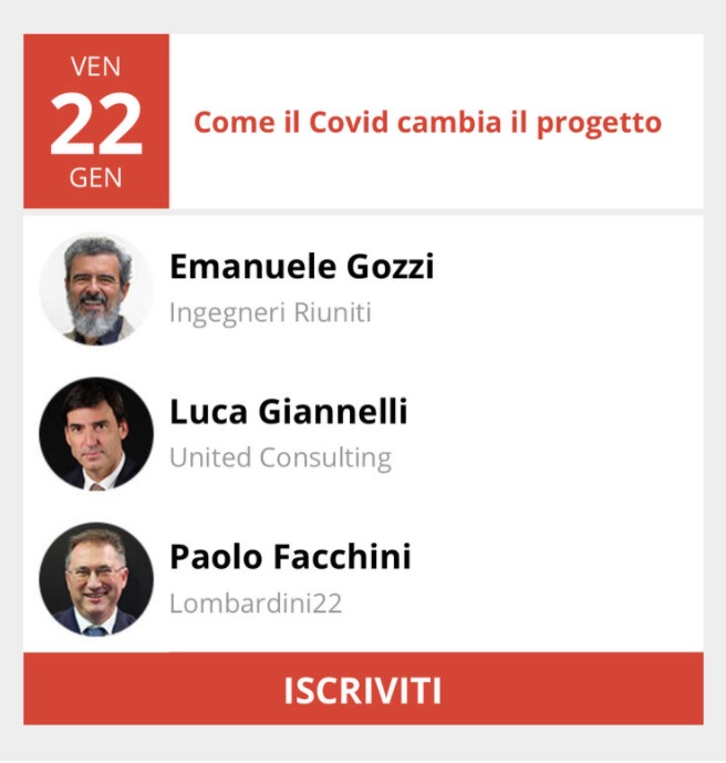 UnitedSpA1's tweet photo. Lunedì 22 gennaio, per le Dirette del Quotidiano Immobiliare, Luca Giannelli, AD di United Consulting, racconterà l'impatto che il Covid sta avendo e avrà sui nuovi progetti di ingegneria. #unitedgroup #Lucagiannelli #unitedconsulting #gruppounited #ilqi #quotidianoimmobiliare https://t.co/RLEhRoDKdv