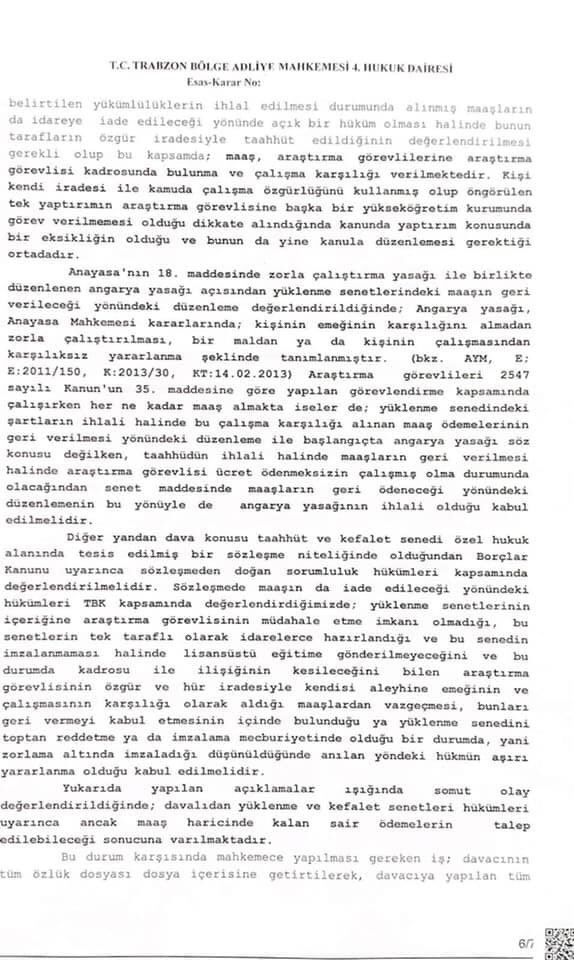 + iade edileceğine ilişkin hükmün zorlama altında imzaladığının ve aşırı yararlanma olduğunun kabul edilmesi gerektiği, yüklenme ve kefalet senetleri uyarınca ancak maaş haricinde kalan sair ödemelerin  talep edilebileceği hususundaki çok önemli bir karardır.
#KefaletSenedi