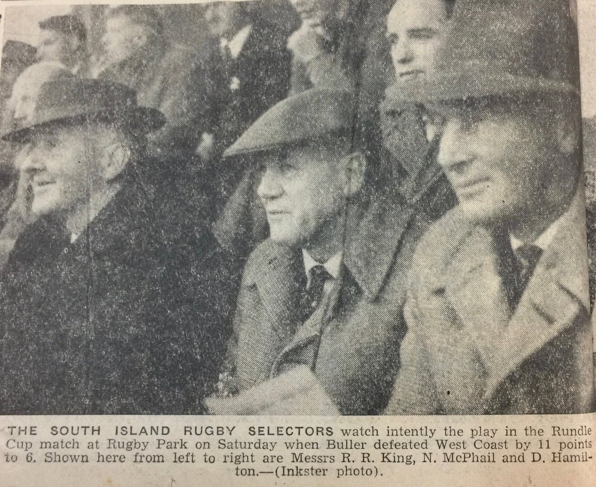 RugbyWestCoast's tweet photo. Here's a great picture from 1960, with our very own Ron King sitting alongside his fellow South Island Rugby selectors during the West Coast v Buller Rundle Cup match played that year.
#RonKing
#SouthIslandRugby https://t.co/EWGYnNwzou