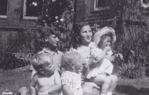 John Lennon with his cousins