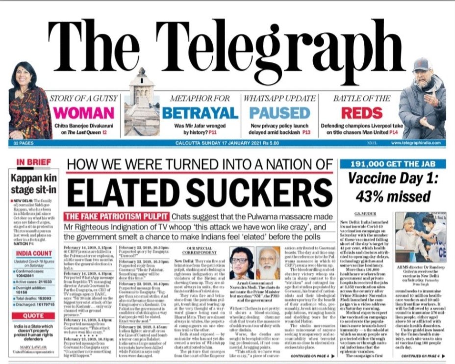 jamewils's tweet photo. Telegraph put this on front page, what about the rest? Are they elated suckers? https://t.co/USmXEn5rr1