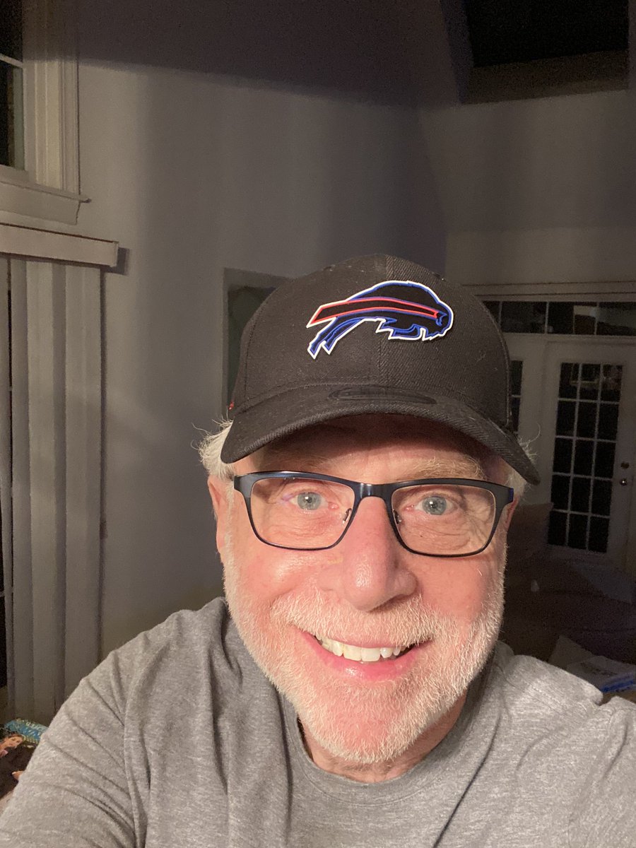 You’re looking at one very happy <a href="/BuffaloBills/">Buffalo Bills</a> fan! #GoBills! #WonButNotDone!