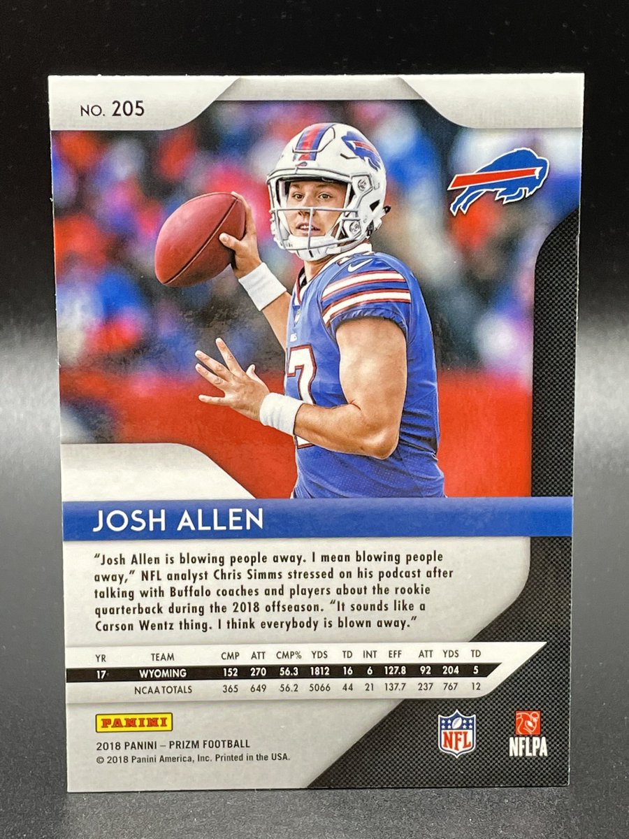 HoovRealtor's tweet image. Well since the last one went so quickly... who wants a Josh Allen Prizm base RC with some minor edge damage on the back (see third pic)?
$150 OBO shipped