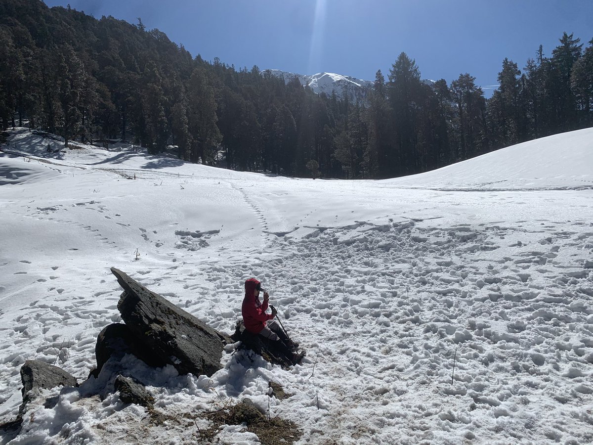 Iam_NareshReddy's tweet photo. The best of best with my elder kid Karthik, Where you feel alive are these Mountains #kedarkantha #trekking https://t.co/WlJNvw2D3c