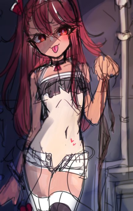 ラフなんだけどここから清書描いていける気がしない。 