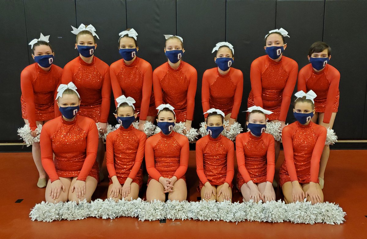 This team had to overcome challenges in order to compete today. Quarantines, Shut downs, Unable to perform at games or pep rallies, last minute changes. I could go on. They came together as a TEAM and danced their hearts out! Third place and a bid to Nationals, I'll take it!