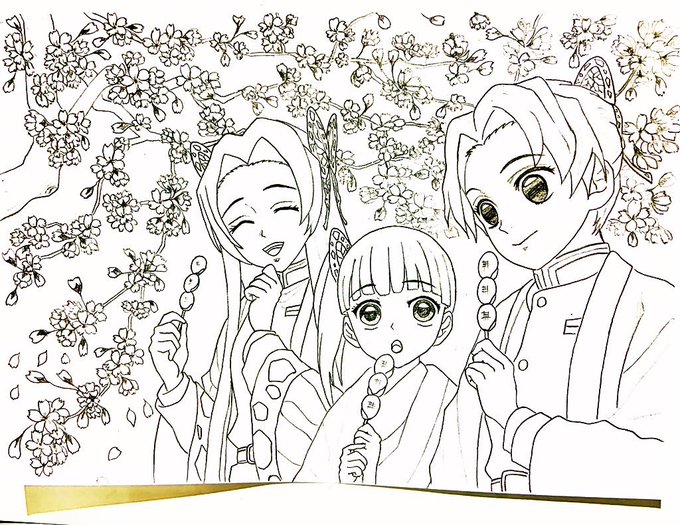 Twoucan しのぶ 塗り絵 の注目ツイート イラスト マンガ
