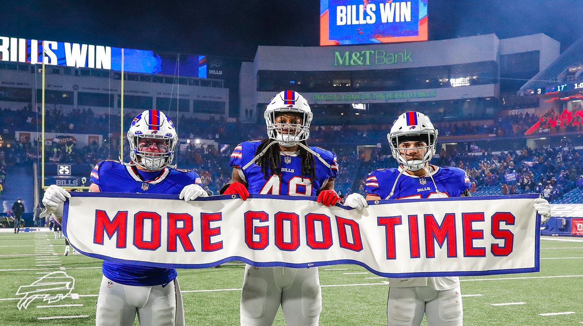 BuffaloBills's tweet photo. MORE 👏 GOOD 👏 TIMES 👏

#GoBills | #BillsMafia https://t.co/eSyYVqrWZr