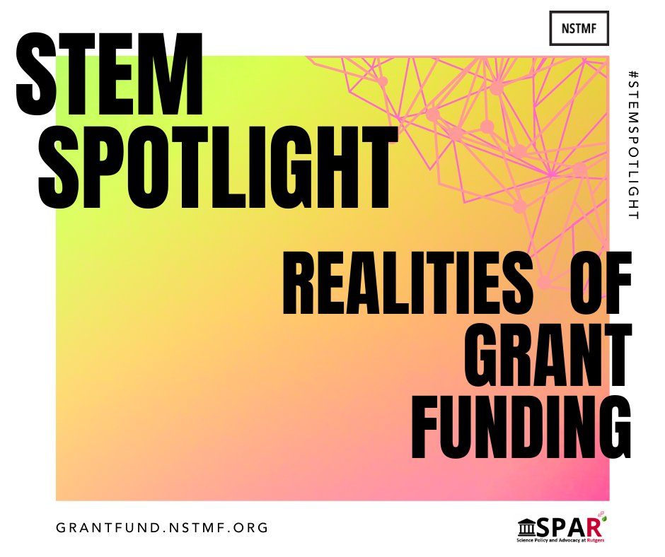 Our first big event of the year, organized w/ <a href="/NSTMF/">National Medals</a> ! Rutgers students: join us 1/28 at noon for a panel discussion on the good, the bad, and the ugly of the grant funding application process grant-fund.nstmf.org