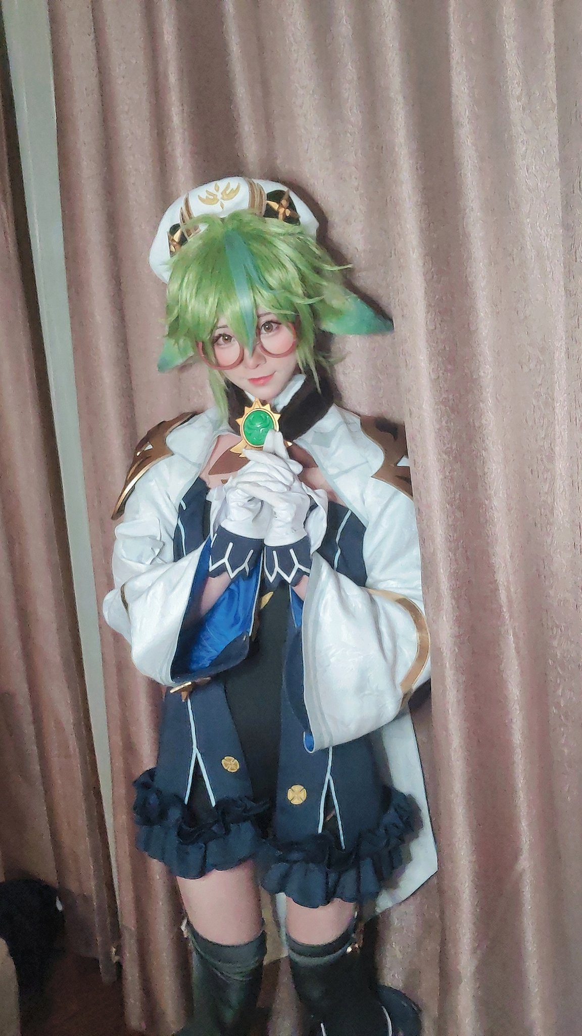 画像,砂糖あなたはとてもかわいい！💚💚💚#原神  #砂糖 #cosplay https://t.co/dtzF4QsjPE。