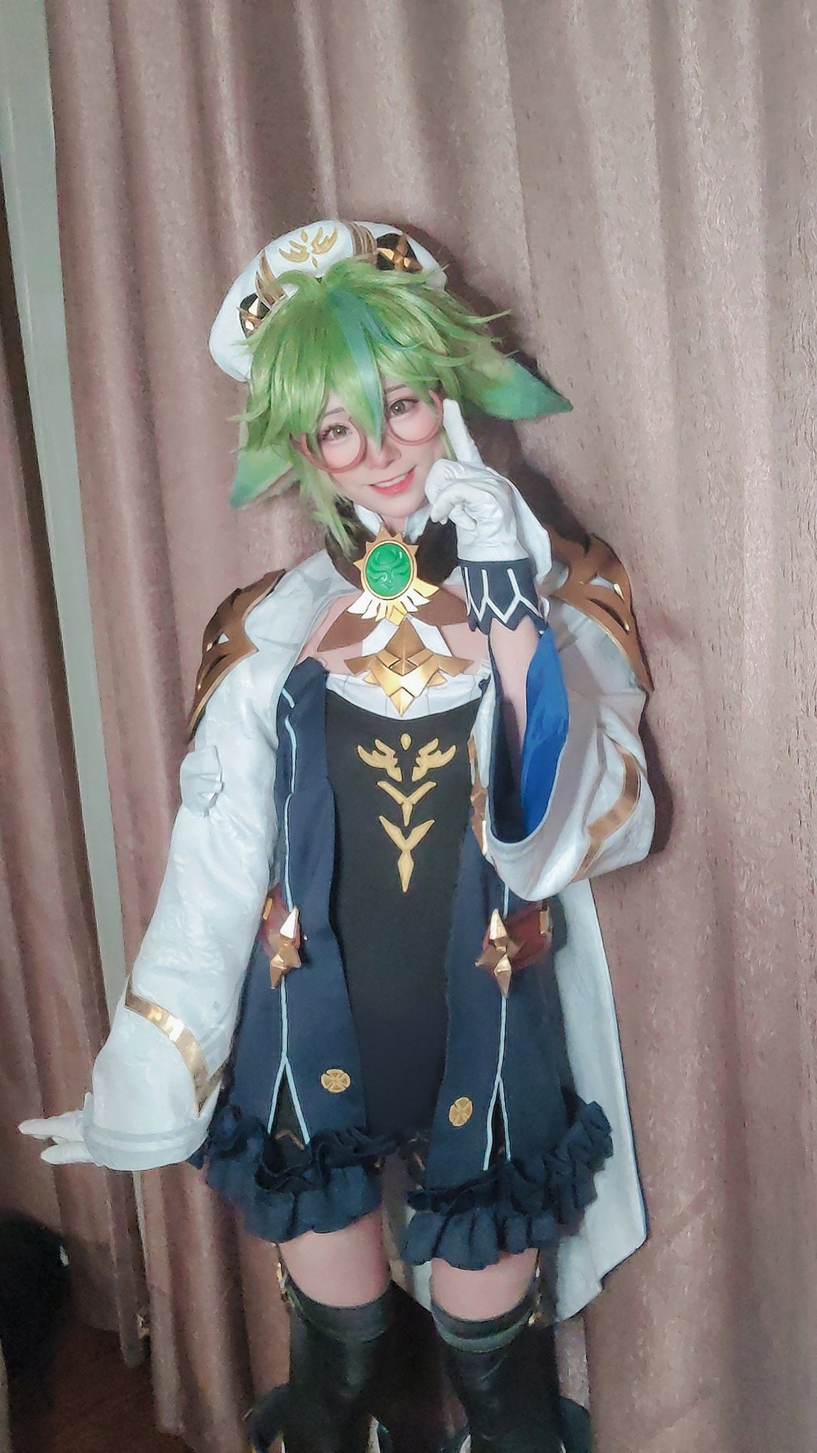 画像,砂糖あなたはとてもかわいい！💚💚💚#原神  #砂糖 #cosplay https://t.co/dtzF4QsjPE。