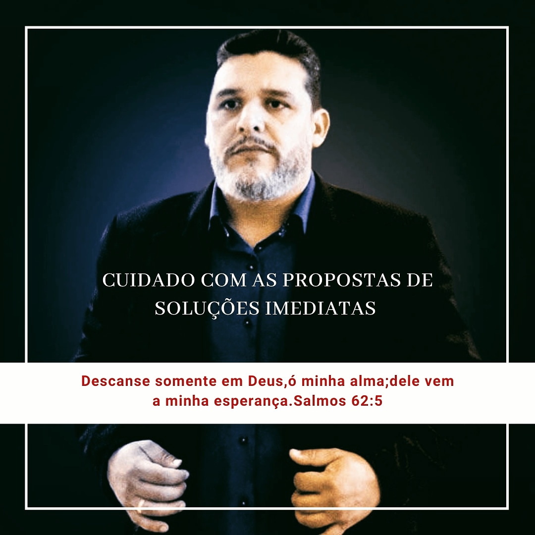 apduelverson's tweet photo. Cuidado com as propostas de soluções imediatas, pode ser uma armadilha do diabo... 
Descanse somente em Deus,
ó minha alma;
dele vem a minha esperança.
Salmos 62:5
#cuidado  #PROPOSTA  #soluções  #imediato  #descansar  #Deus  #esperança  #jesuscristo https://t.co/3H056MqQ8G