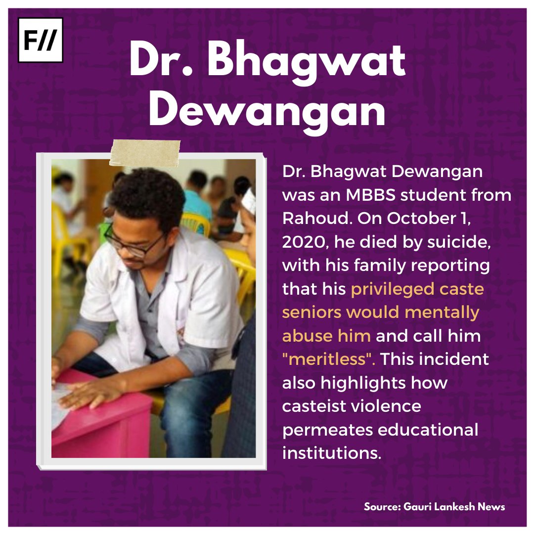The  #NEET exam in particular stands out as a major source of stress for many students, as it has inherent caste, class and language biases in its design. This makes it less accessible to many aspiring students from marginalised communities. (3/4)