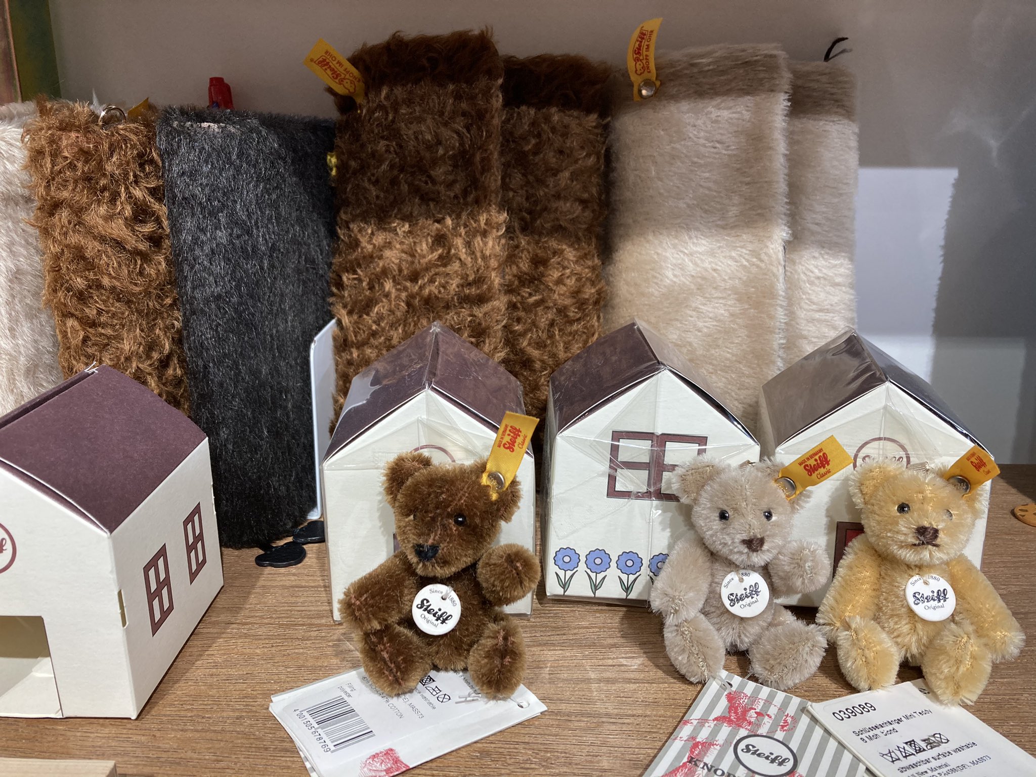 ほぼ日 シュタイフ カフェオレ キーリング テディベア Steiff / テディベアのキーリング （カフェオレ） - 文房具・雑貨